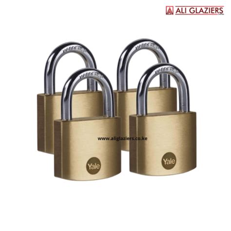 YALE 40MM Brass Padlocks 4 Piece Master Keyed Pack In Nairobi Kenya