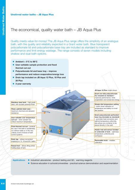 The Economical Quality Water Bath Jb Aqua Plus Del Chimica