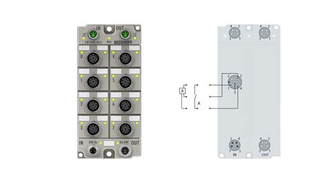 Er Ethercat Box Channel Digital Input V Dc Ms M