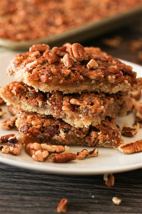 Easy Pecan Pie Bars Recipe - Feeding Your Fam