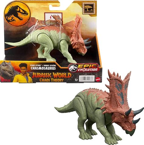 Mattel Jurassic World Strike Attack Dinosaur Toy With Single Strike Action And Movable