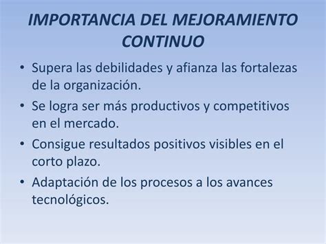 Ppt Mejora Continua Powerpoint Presentation Free Download Id 1343307