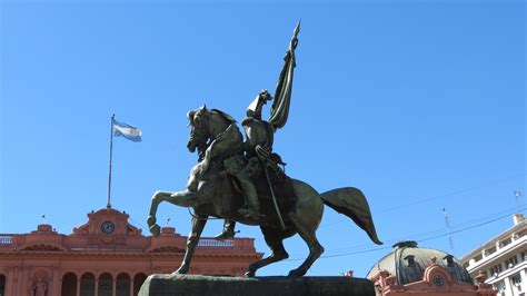 Equestrian statue of Manuel Belgrano in Buenos Aires Argentina