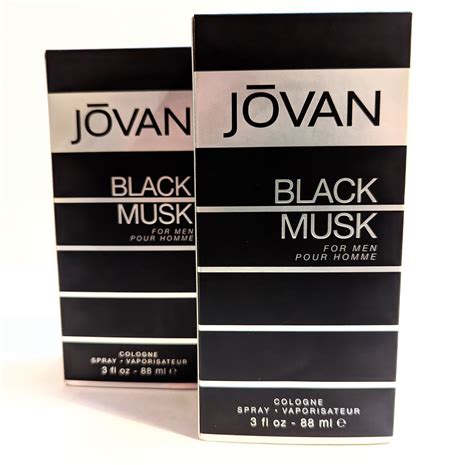 2x Jovan Black Musk For Men 88ml Eau De Cologne