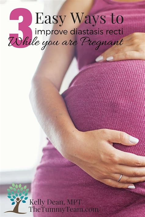 3 Easy Ways To Improve Diastasis Recti While You Are Pregnant The Tummy Team Online