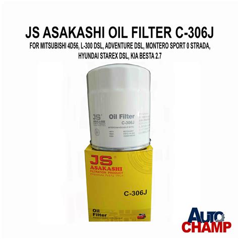 Js Asakashi Oil Filter C J For Mitsubishi Lazada Ph