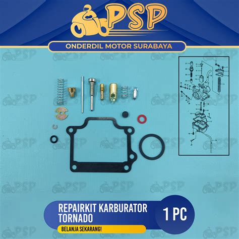 Repairkit Karburator Tornado Kabulator Kalburator Carburator Repair