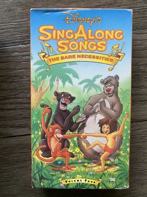 Disneys Sing Along Songs The Jungle Book The Bare Necessities Vhs