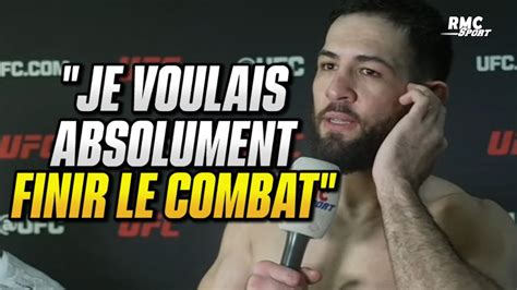 ITW UFC Nassourdine Imavov réagit à son TKO sur Cannonier YouTube