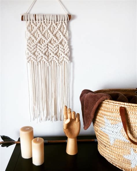 Straw Bag Macrame Throw Pillows Studio Etsy Bags Macrame Wall