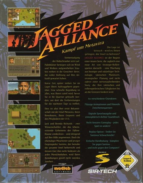 Jagged Alliance Cover Or Packaging Material Mobygames