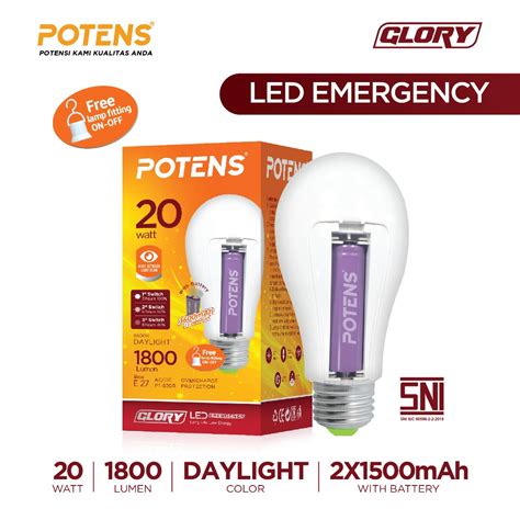 Jual Potens Magic W Lampu Bohlam Bulat Emergency Lamp Ac Dc Anti