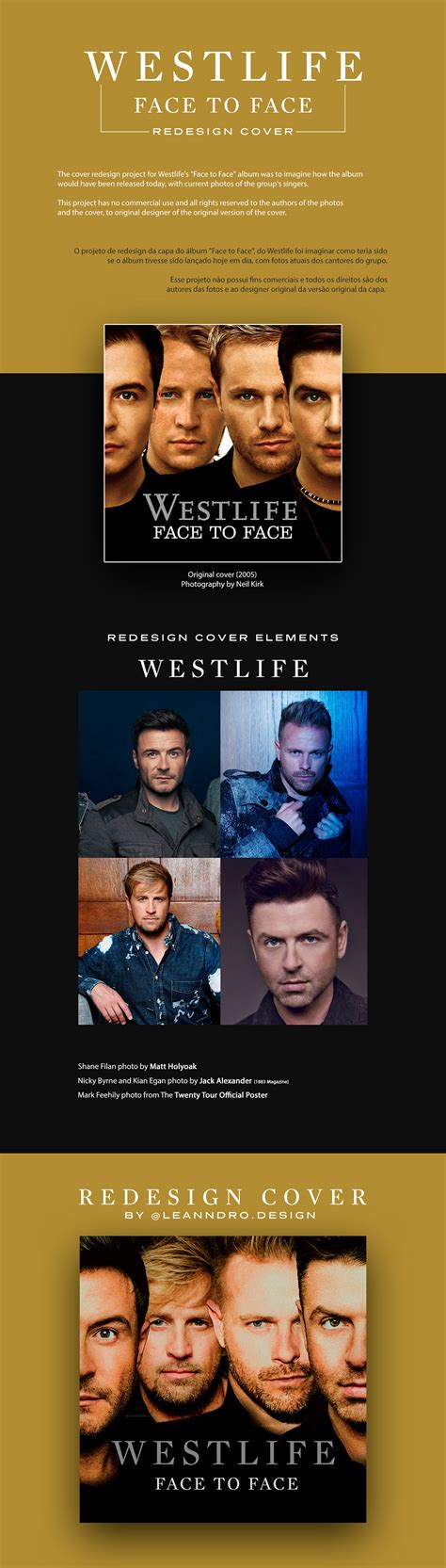 Westlife - Face to Face (Cover Redesign / Fan made) on Behance