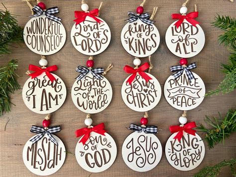 Names Of Jesus Ornament Christ Centered Ornament Days Of Christmas