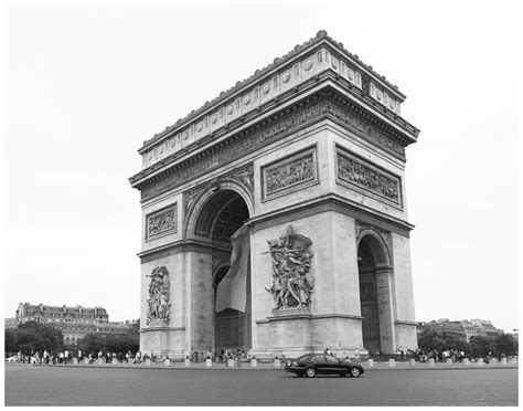 Arc de Triomphe Black and White Photograph by Jason Anderson - Pixels