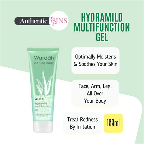 Wardah Nature Daily Aloe Hydramild Multifunction Gel Aloe Vera Extract