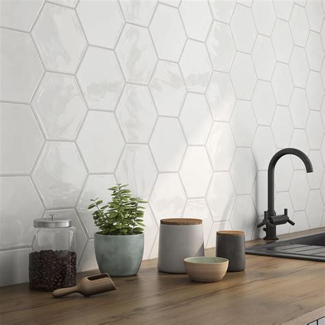 20+ White Hexagon Tile Backsplash