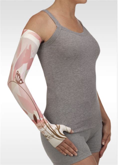 Juzo Soft Arm Sleeve Print Series Butterfly Garden Pink Body Works