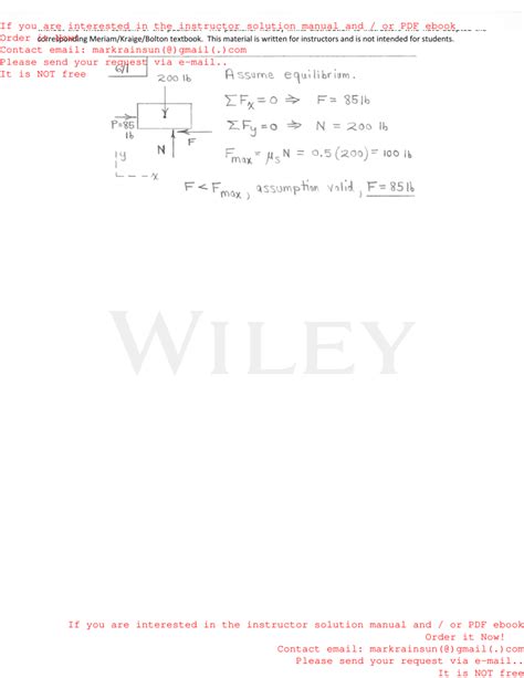 Instructor Solutions Manual Engineering