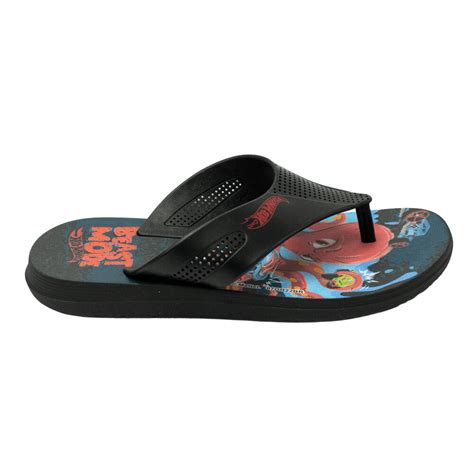 Chinelo Grendene Hot Wheels Race Super Flop Preto Islen Calçados