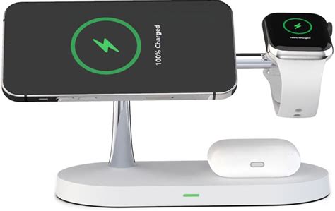 Station de charge magnétique sans fil 5 en 1 pour iPhone Apple Watch