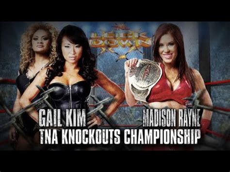 Gail Kim Vs Madison Rayne Knockouts Championship Steel Cage Match