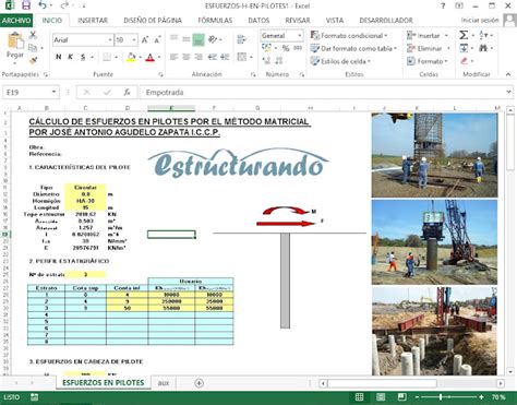 Ingenier A Civil Procivilnet Hoja De Calculo Excel Para An Lisis Para