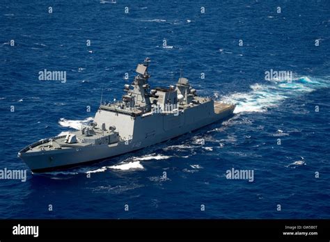 Indian stealth frigate ship aerial hi-res stock photography and images - Alamy