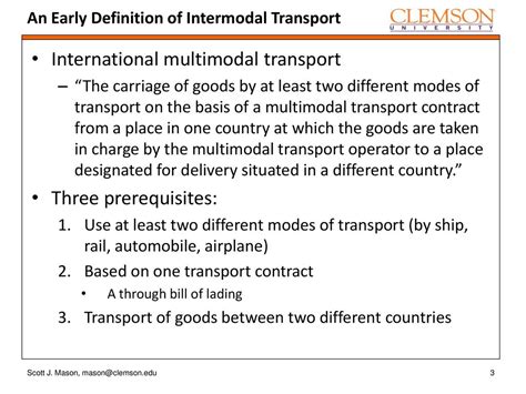 Overview Of Intermodal Multimodal Supply Chain Optimization And