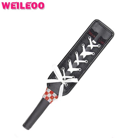 With Ribbon Whip Flogger Spanking Paddle Slave Bdsm Sex Toys For