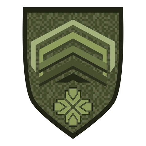 Free Green Military Ranks Shoulder Badge Army Soldier Chevron Uniform