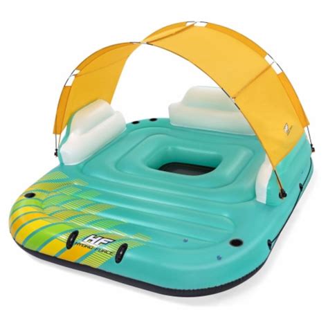 Intex Inflatable Splash N Chill Lounger And Bestway Hydroforce Floating Water Raft 2 Piece Qfc