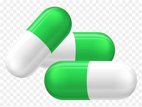 Green And White Pills Capsules Png Clipart Transparent Background