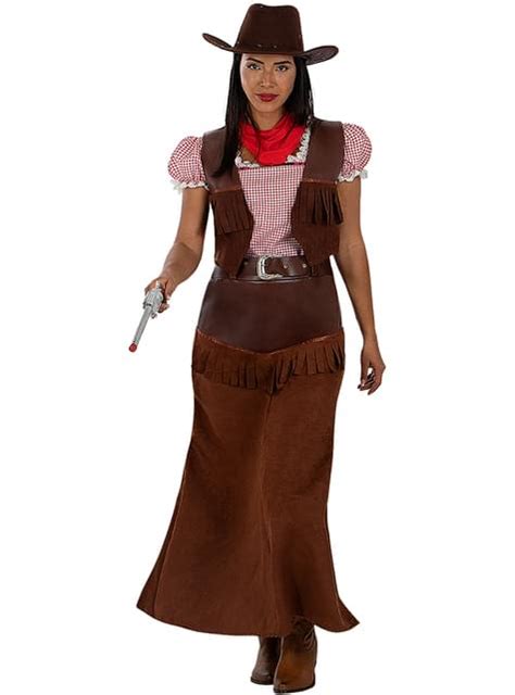 Cowgirl Kostüm Deluxe für Damen Funidelia