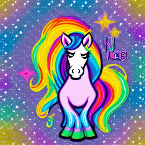 Lisa Frank Unicorn Graphic · Creative Fabrica