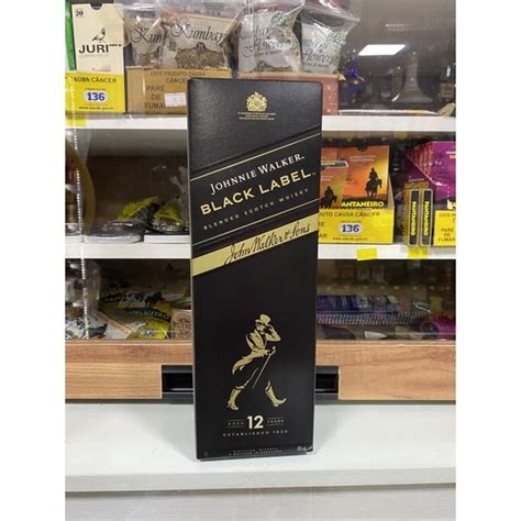 Caixa Vazia Whisky Black Label 1 Litro Em Perfeitas Condições Pronta