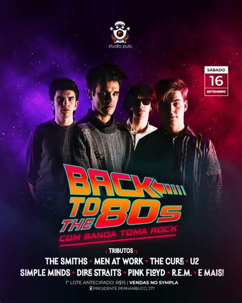 BACK TO 80 S DE VOLTA AOS ANOS 80 StudioPub 16 09 em Belém Sympla