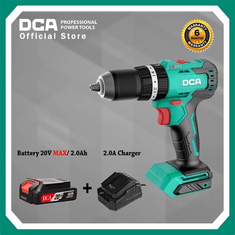 DCA Cordless Brushless Driver Hammer Drill 20V Max ADJZ2050i DM