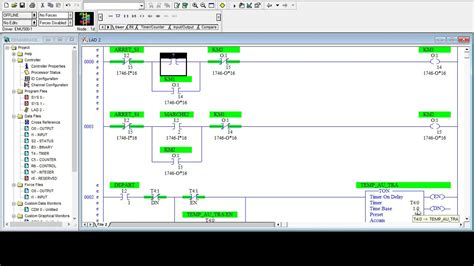 Programmation Ladder En Rslogix Temporisateur Ton Et D Marrage