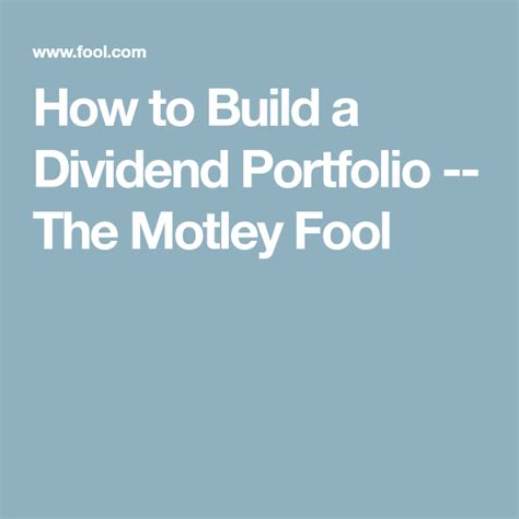 Dividend Investing How It Works And How To Get Started The Motley