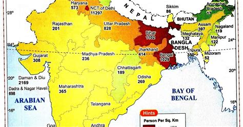 India Map Population Density Sex Ratio Census 2011 Annual Rainfall Bar Ghraph Of Climate In