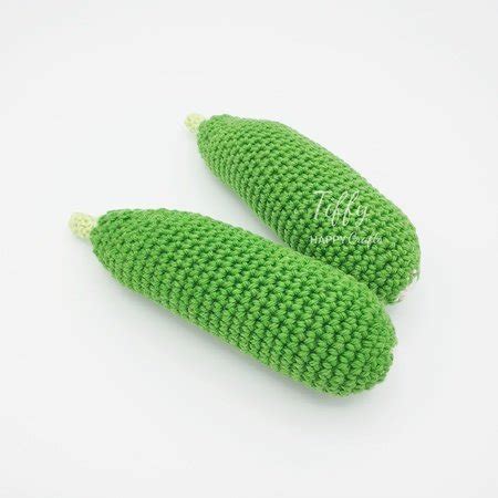 Cucumber Easy Play Food Crochet Pattern