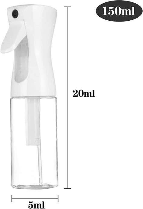 2 Pcs Empty Portable Spray Bottles Continuous Refillable Fine Mist