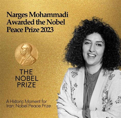 Congratulations To Narges Mohammadi Winner Of The 2023 Nobel Peace