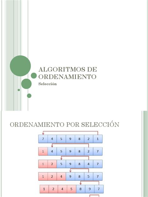 PDF Algoritmo Ordenamiento Selección DOKUMEN TIPS