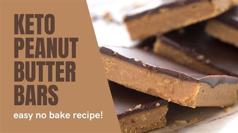 Keto Peanut Butter Bars Easy No Bake Sugar Free Treats YouTube