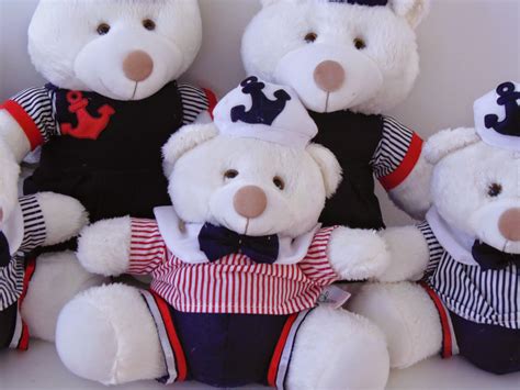 Atelier Auguri Pel Cias Personalizadas Urso Marinheiro