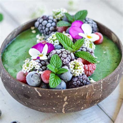 Green Power Smoothie Bowl Rainbow In My Kitchen