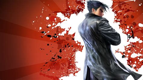 Fond Décran Illustration Rouge Tekken Jin Kazama Art Papier