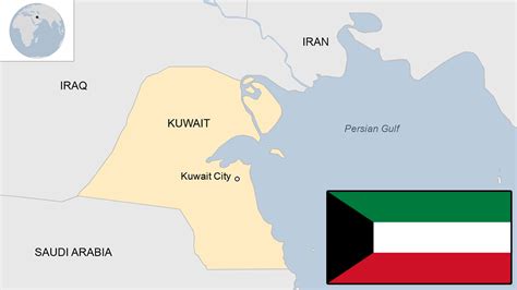 Capital Of Kuwait Map